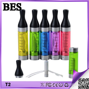 Hottest & Newest Electronic Vaporizer EGO Atomizer T2 Clearomizer with Replaceable Coil
